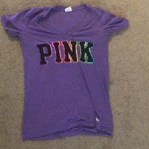 Victoria’s Secret pink purple shirt